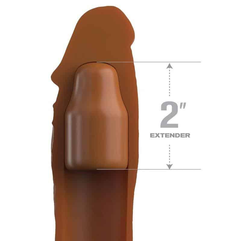 Fantasy X-Tensions - Pipedreams 20.32 CM SLEEVE + 5.00 INCH CARAMEL PLUG Fantasy X-Tensions - Pipedreams 20.32 CM SLEEVE + 5.00 INCH CARAMEL PLUG