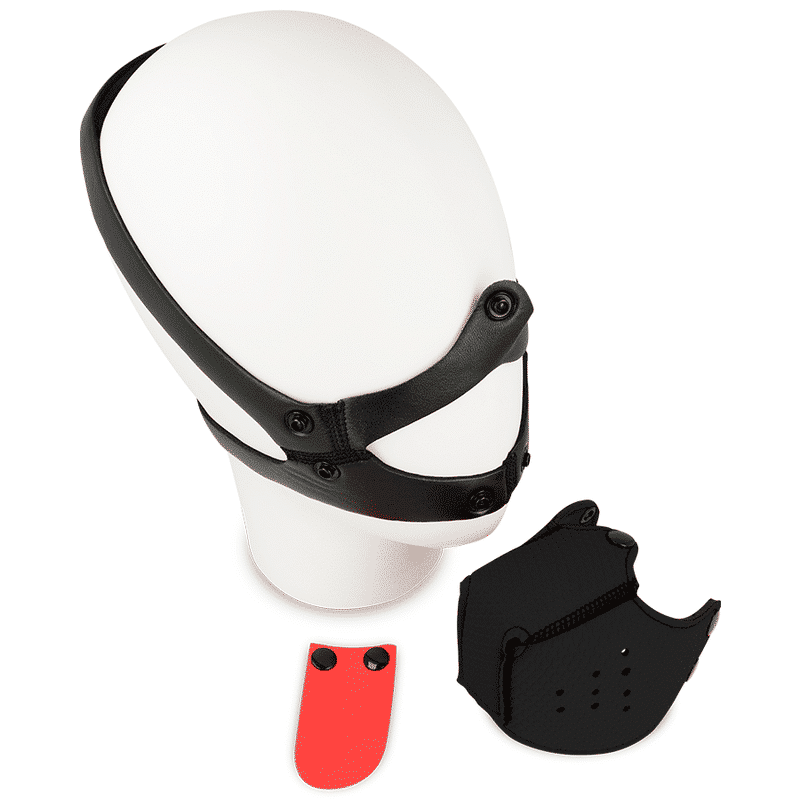 Ohmama Black Dog Muzzle Fetish Accessory Ohmama Black Dog Muzzle Fetish Accessory