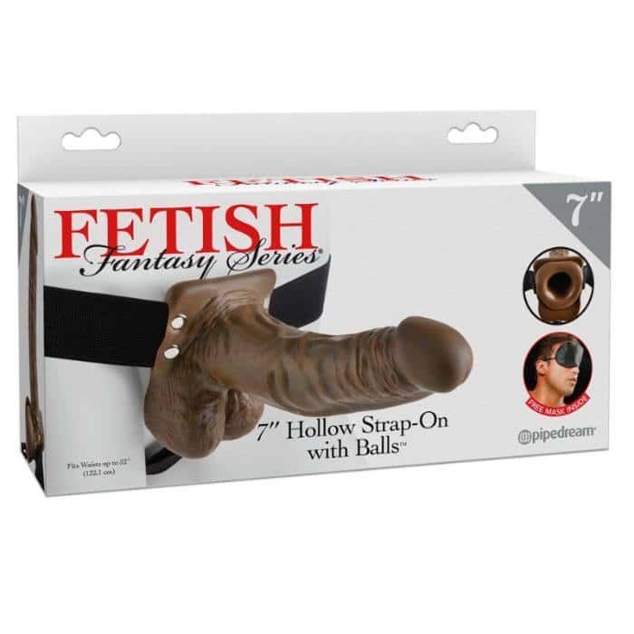 Fetish Fantasy Series - Strap-ON OCO COM BOLAS 17.8 CM Fetish Fantasy Series - Strap-ON OCO COM BOLAS 17.8 CM