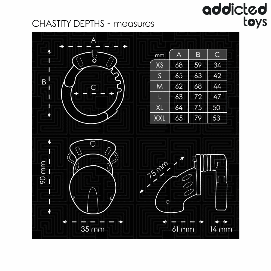 GAIOLA DE CASTIDADE Addicted Toys Locked - 7,5 CM PARA PÊNIS GAIOLA DE CASTIDADE Addicted Toys Locked - 7,5 CM PARA PÊNIS