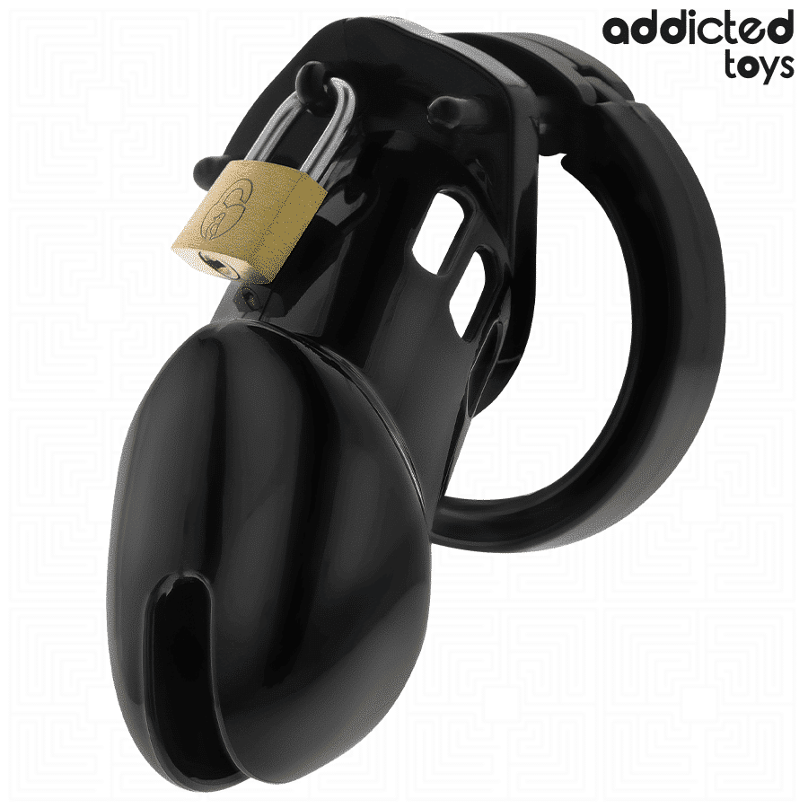 Addicted Toys Locked - MEDIUM OBSIDIAN PENIS CAGE FOR Control Addicted Toys Locked - MEDIUM OBSIDIAN PENIS CAGE FOR Control