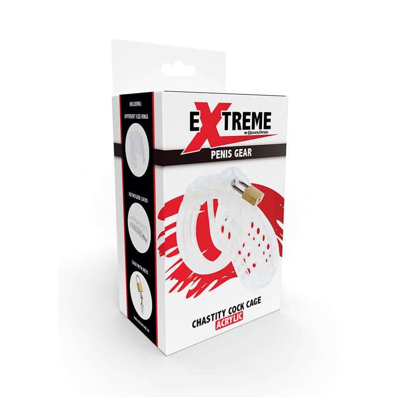 Clear Cock Cage by Hidden Desire Extreme Clear Cock Cage by Hidden Desire Extreme