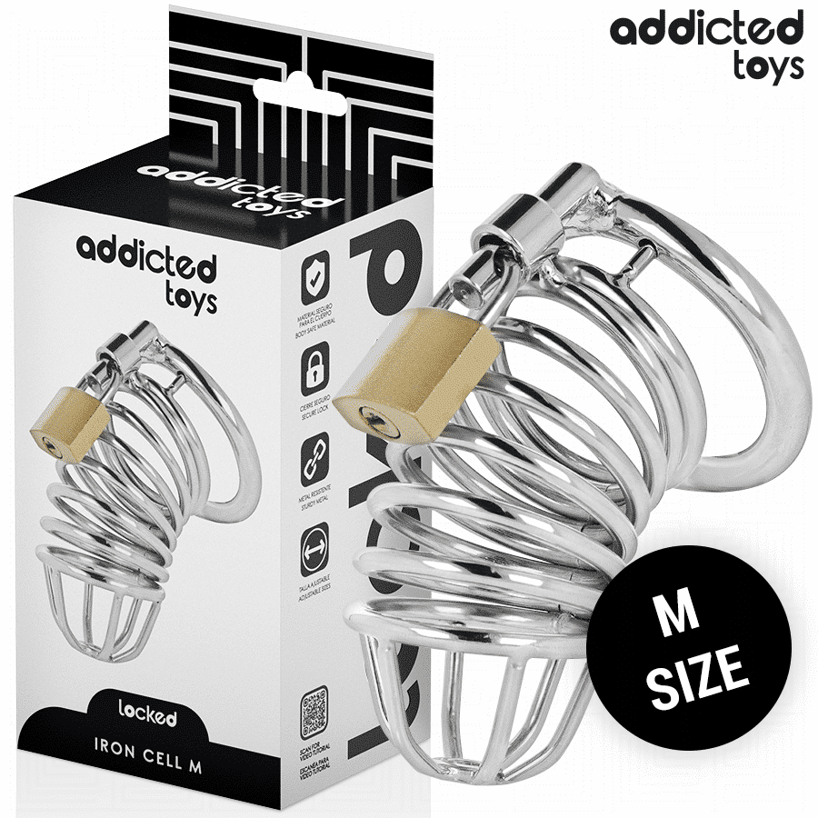 Metal Penis Cage LOCKED Size M