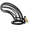 Metal Hard Black Bird Cage - Stainless Steel Chastity Device