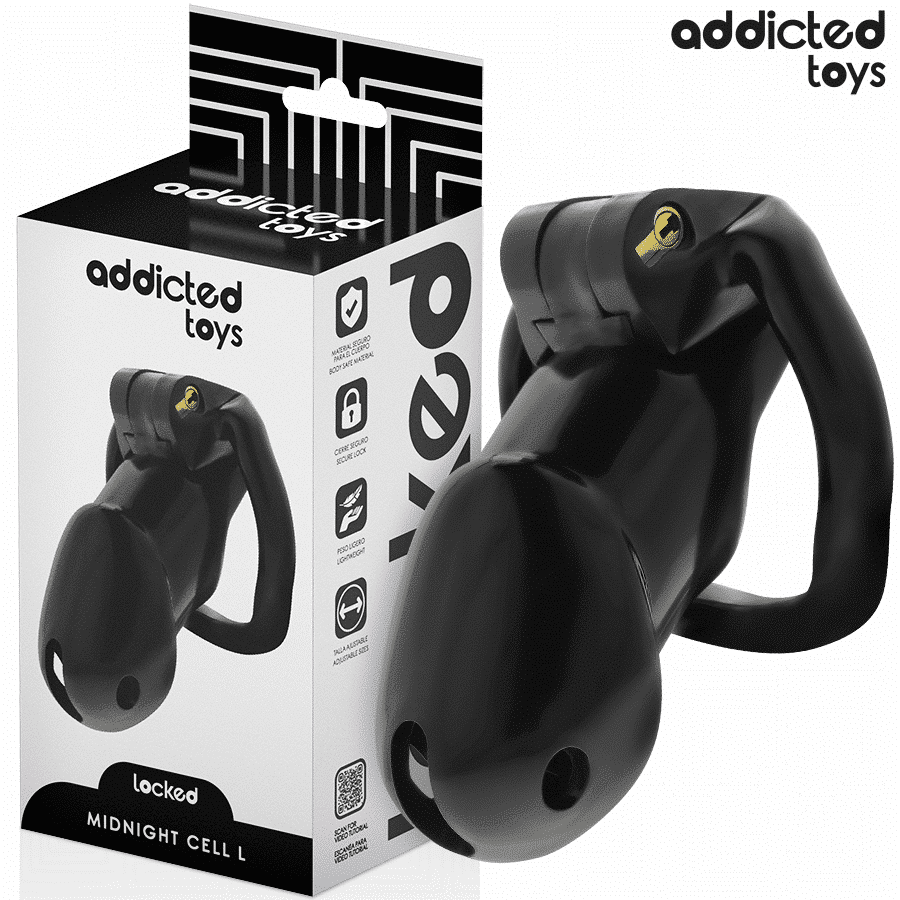 Locked Penis Cage Addicted Toys MINDNIGHT CELL L