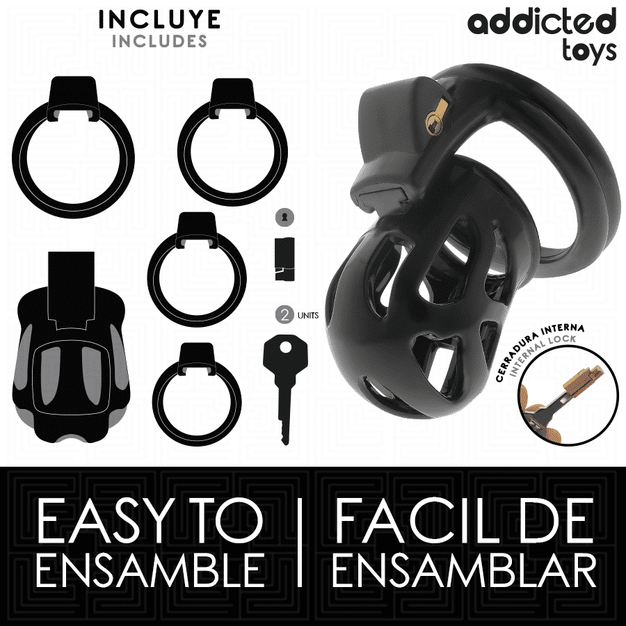 Gaiola de Castidade Addicted Toys Locked 7,5cm Gaiola de Castidade Addicted Toys Locked 7,5cm
