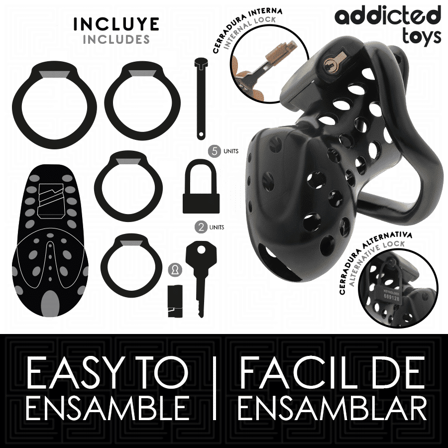 Gaiola de Castidade Addicted Toys Locked Gaiola de Castidade Addicted Toys Locked