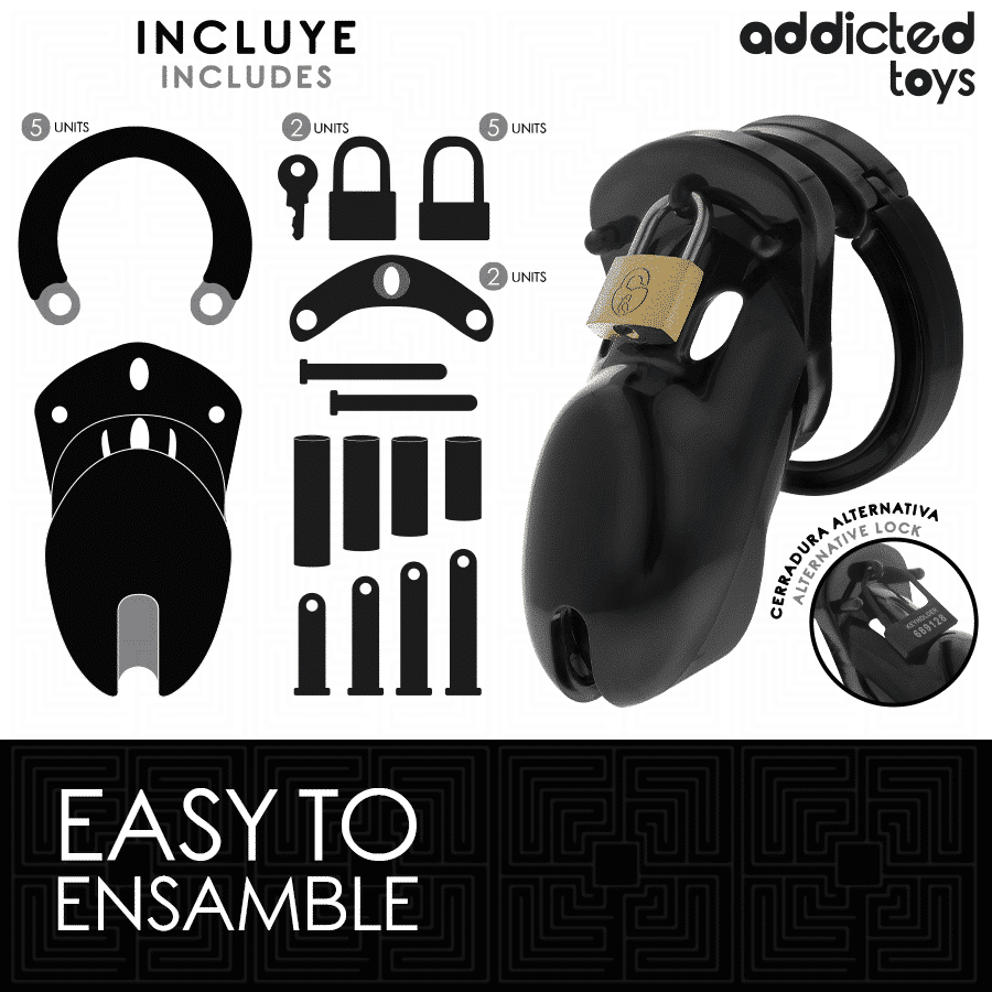 Locked Penis Cage by Addicted Toys - Forbidden Vault 10cm Locked Penis Cage by Addicted Toys - Forbidden Vault 10cm