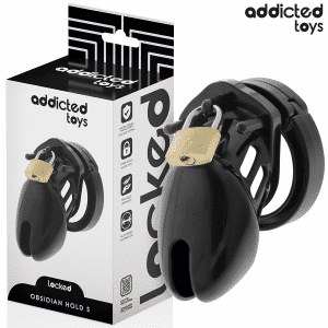 Penis Cage Lock Addicted Toys Locked Obsidian Size S