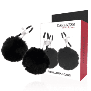 Grampos de Mamilo Darkness Com Pom Poms