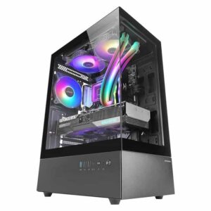 MARS GAMING Caixa ATX Ventis FRGB Silence Preto