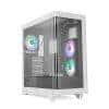 NOX Semitorre HUMMER ETHER Cristal Curvo Negro&Bla