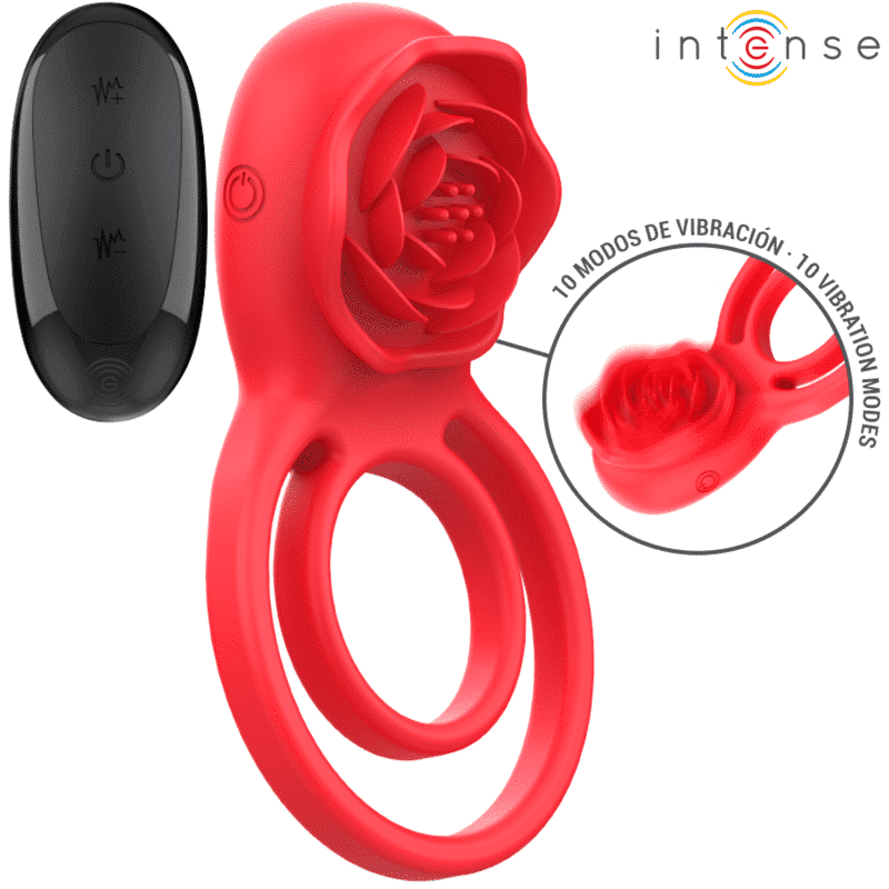 Intense GAIL Rose Red Vibrator with Remote