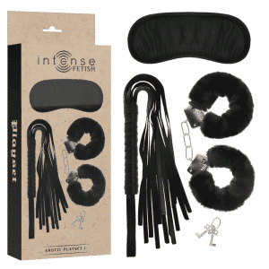 Intense - Kit Erótico com Algemas e Máscara