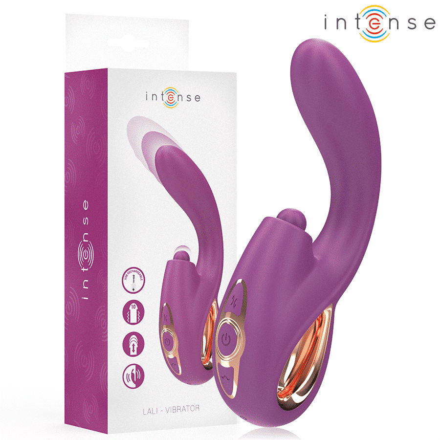 Intense - Lali Multifunction G-Spot Vibrator Tapping & Thrust & Vibration Purple