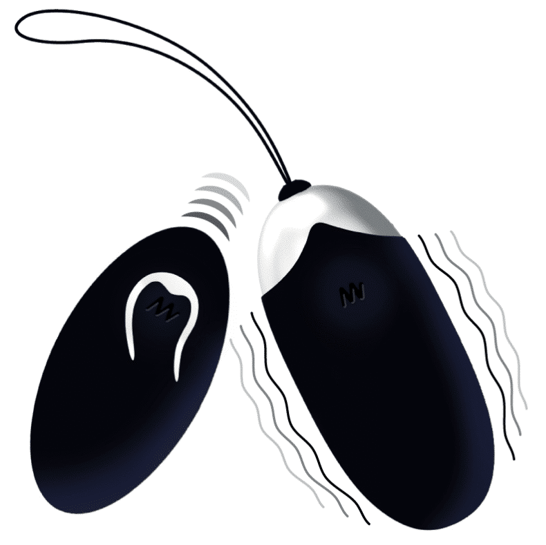 Intense - FLIPPY II Black REMOTE-ControlLED VIBRATING EGG Intense - FLIPPY II Black REMOTE-ControlLED VIBRATING EGG