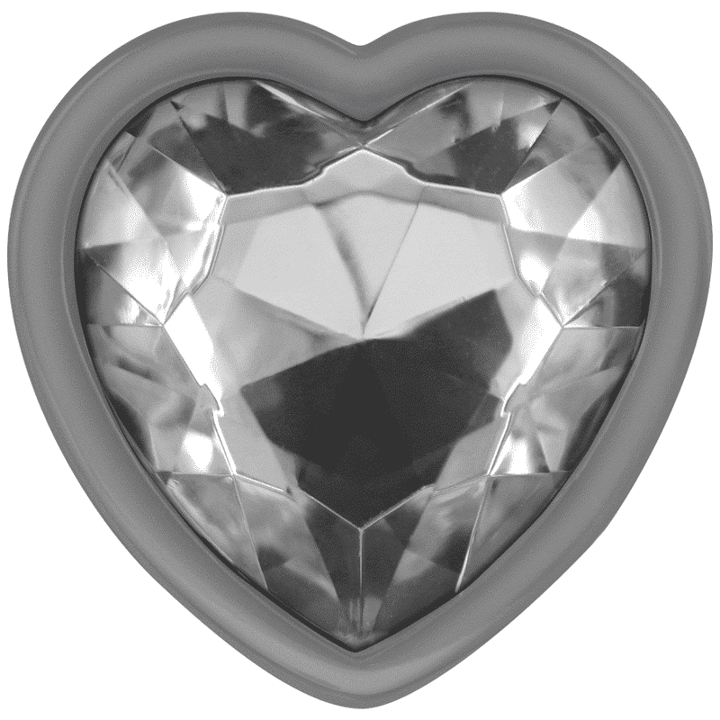 Intense - PLUG Anal DE ALUMINIO BLANCO CON FORMA DE CORAZÓN TAllA M Intense - PLUG Anal DE ALUMINIO BLANCO CON FORMA DE CORAZÓN TAllA M