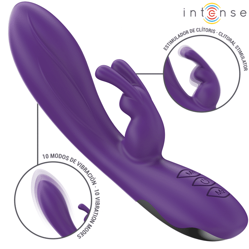 Intense - Randall Rabbit Vibrador 10 Vibrações Roxo Intense - Randall Rabbit Vibrador 10 Vibrações Roxo