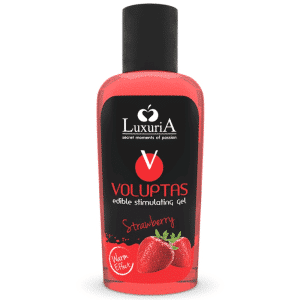 Intimateline Voluptas Gel Masaje con Efecto Calor Fresa