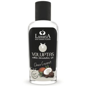 Intimateline Luxuria - GEL DE MASAJE COMESTIBLE VOLUPTAS CON EFECTO CALOR - COCO Y CREMA 100 ML
