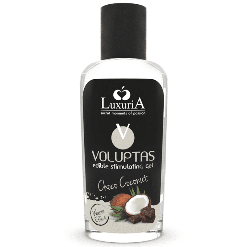 Intimateline Luxuria - GEL DE MASSAGEM COMESTÍVEL VOLUPTAS COM EFEITO AQUECEDOR - COCO E CREME 100 ML