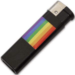 Rechargeable Lighter Pride with LGBT Flag Design