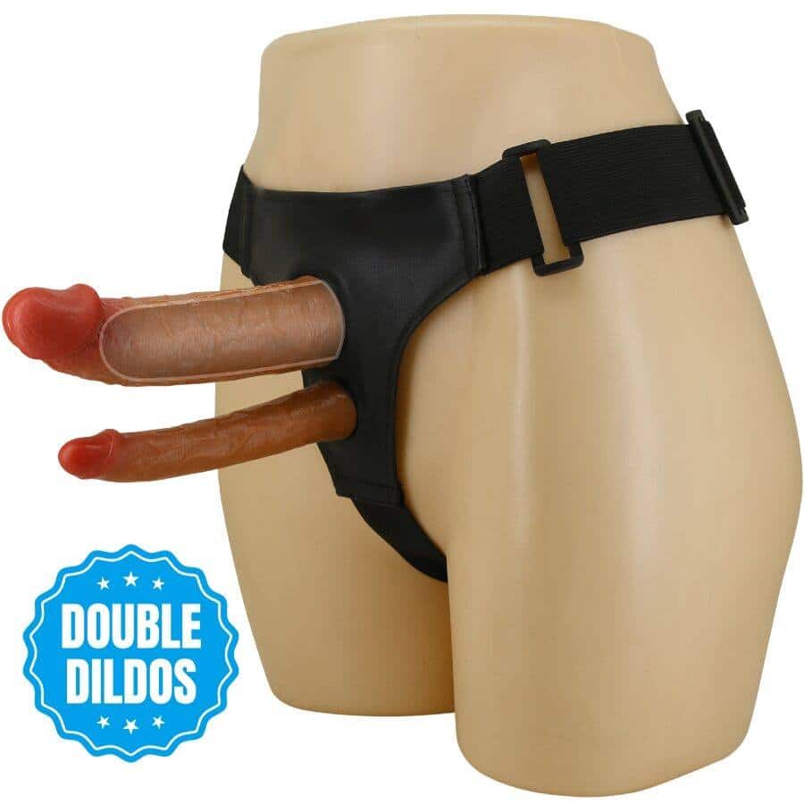 Pretty Love KEAVEN Harness BRIEFS DOUBLE DILDO FOR COUPLES