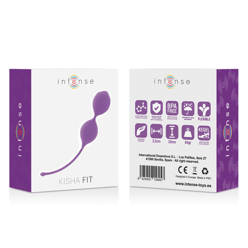 KISHA FIT - Bolas de Kegel em Silicone Lila para Tonificação KISHA FIT - Bolas de Kegel em Silicone Lila para Tonificação