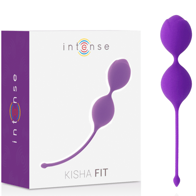 KISHA FIT - Bolas de Kegel em Silicone Lila para Tonificação