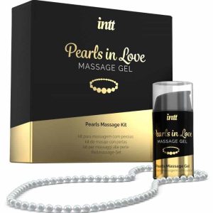 Intt PEARLS IN LOVE SET - SILICONE GEL WITH ELegANT PEARL NECKLACE