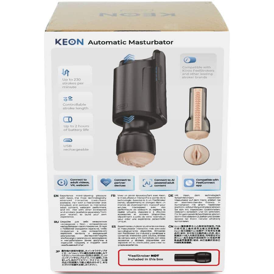 Kiiroo - AUTomATIC KEON WIFI MASTURBATOR FOR INTERActIVE PLEASURE Kiiroo - AUTomATIC KEON WIFI MASTURBATOR FOR INTERActIVE PLEASURE