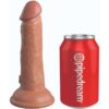 King Cock Silicone Dildo 15.2cm Caramel Color