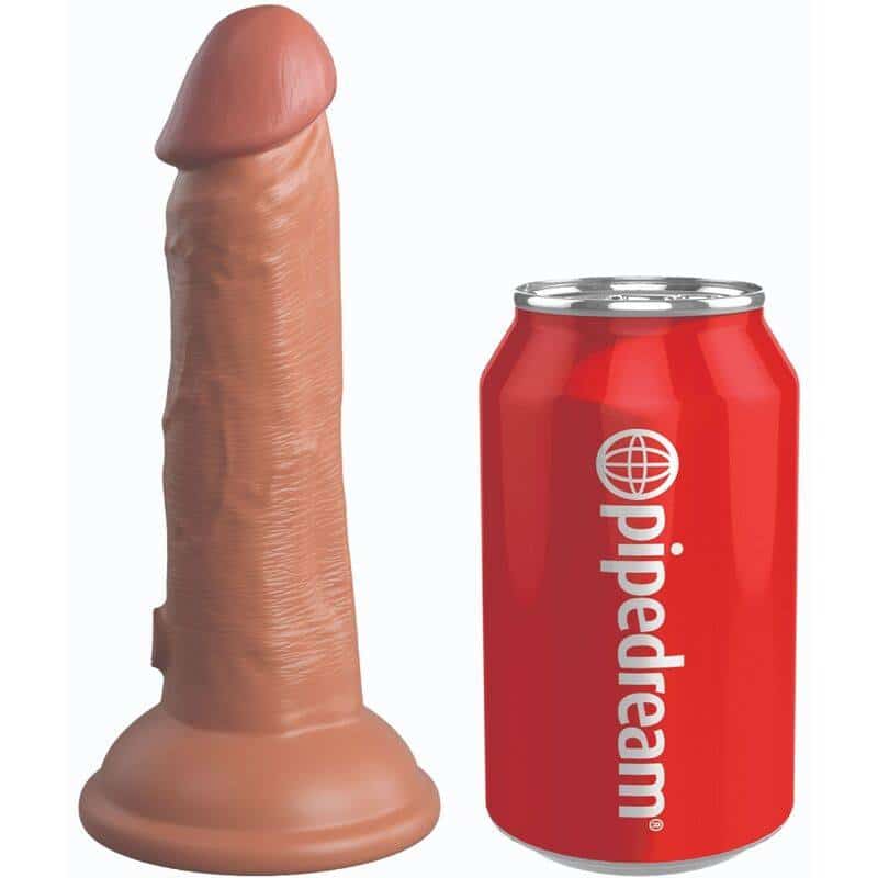 King Cock Silicone Dildo 15.2cm Caramel Color