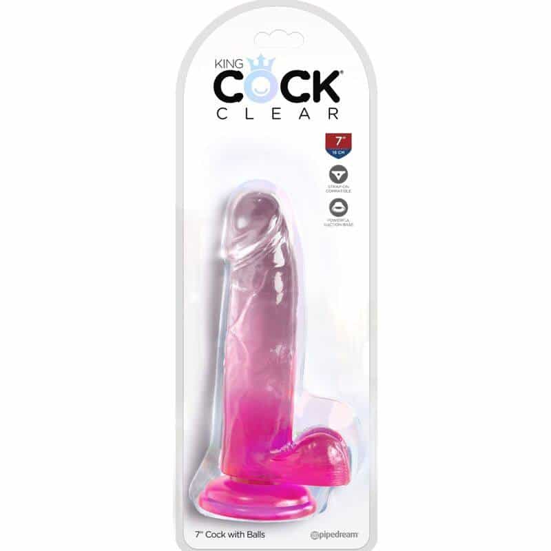 King Cock Pênis Realista 15.2cm Rosa King Cock Pênis Realista 15.2cm Rosa