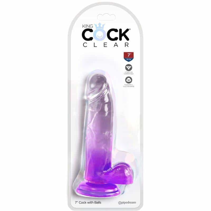 King Cock - Pênis Realista 15.2cm Roxo King Cock - Pênis Realista 15.2cm Roxo