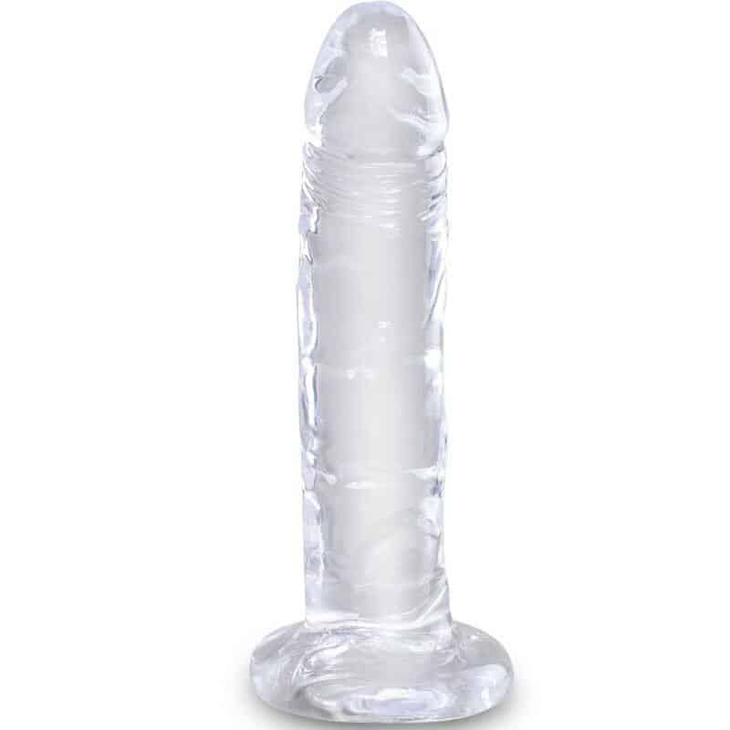King Cock Transparent Realistic Dildo 15.5cm