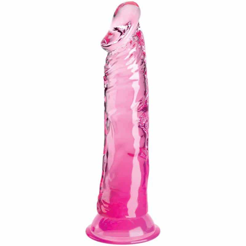 King Cock - Pênis Realista 19.7cm Rosa Transparente