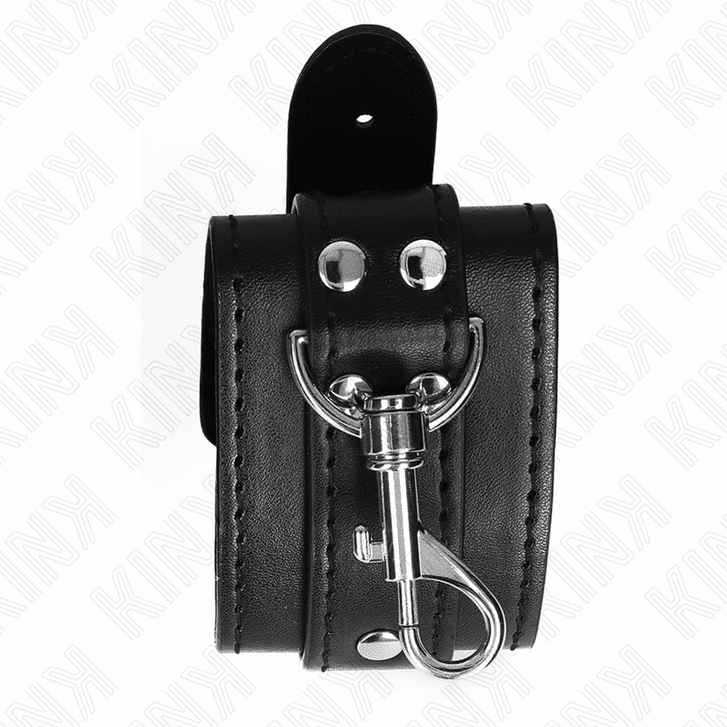 Kink - Black LOCKing DUNGEON WRIST RESTRAINTS ADJUSTABLE 21-28 CM X 5.5 CM Kink - Black LOCKing DUNGEON WRIST RESTRAINTS ADJUSTABLE 21-28 CM X 5.5 CM