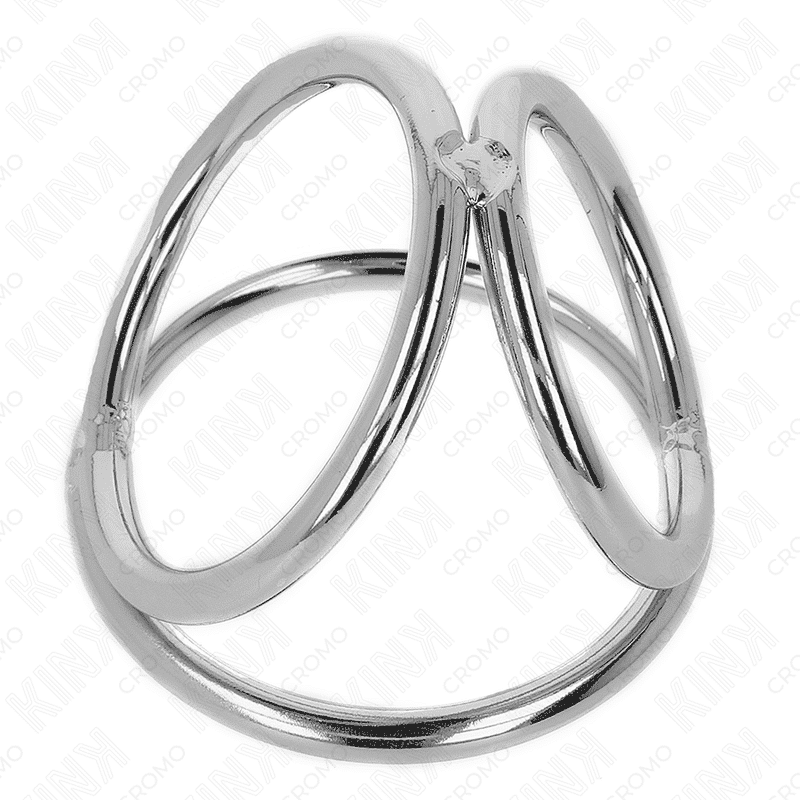 Kink Triple Metal Cock Ring 3.2-4.5cm Kink Triple Metal Cock Ring 3.2-4.5cm