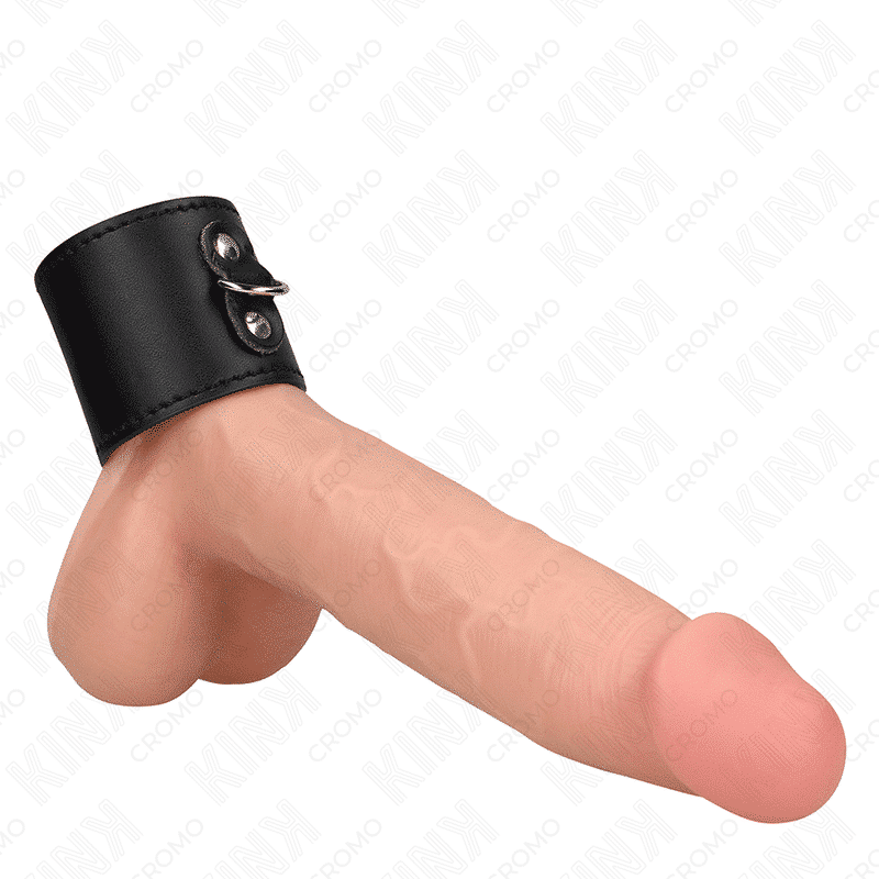Kink Leather Cock Ring Pressure Fit