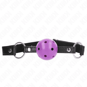 Mordaça de Bola Kink Morada 63,5x2cm