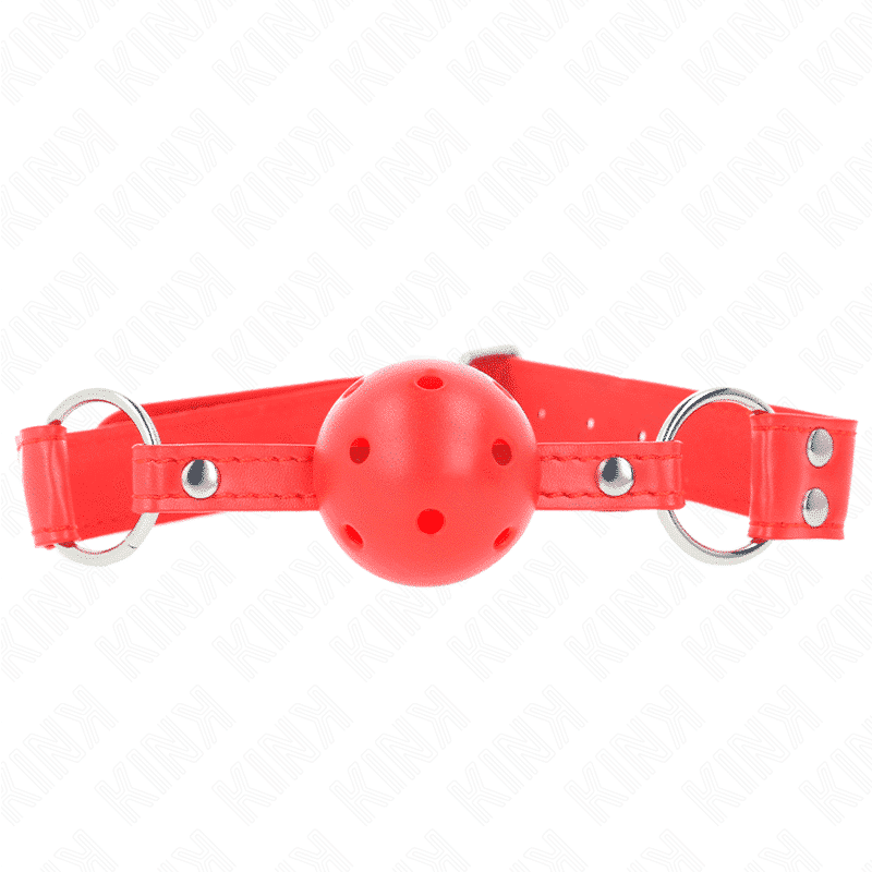 Kink Hard Hollow Ball Gag Red 2cm