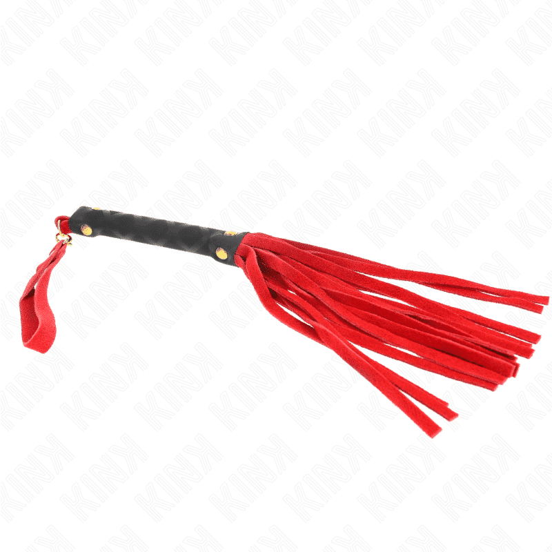 Kink - 30cm Red Suede Mini Flogger Kink - 30cm Red Suede Mini Flogger