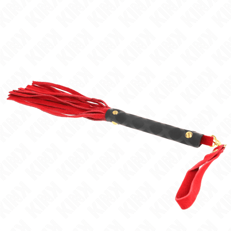 Kink - 30cm Red Suede Mini Flogger Kink - 30cm Red Suede Mini Flogger