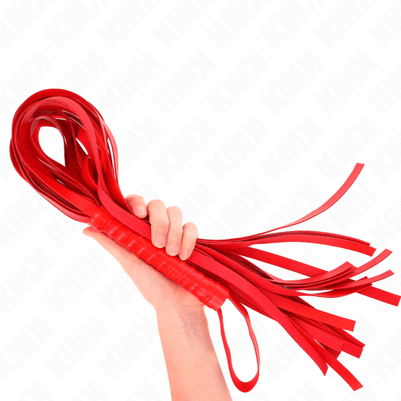 Kink - Chicote Vermelho 70cm Cabo Curto Kink - Chicote Vermelho 70cm Cabo Curto