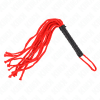 Kink - Chicote de Couro Vermelho 56cm