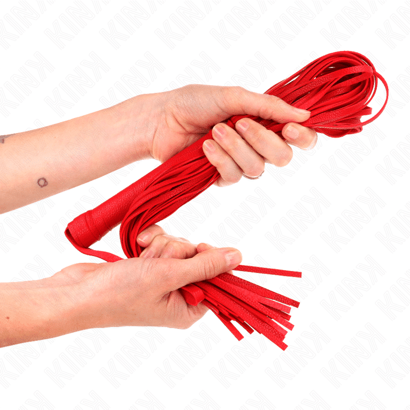 Kink Soft Red Whip 70cm PVC Flogger Kink Soft Red Whip 70cm PVC Flogger