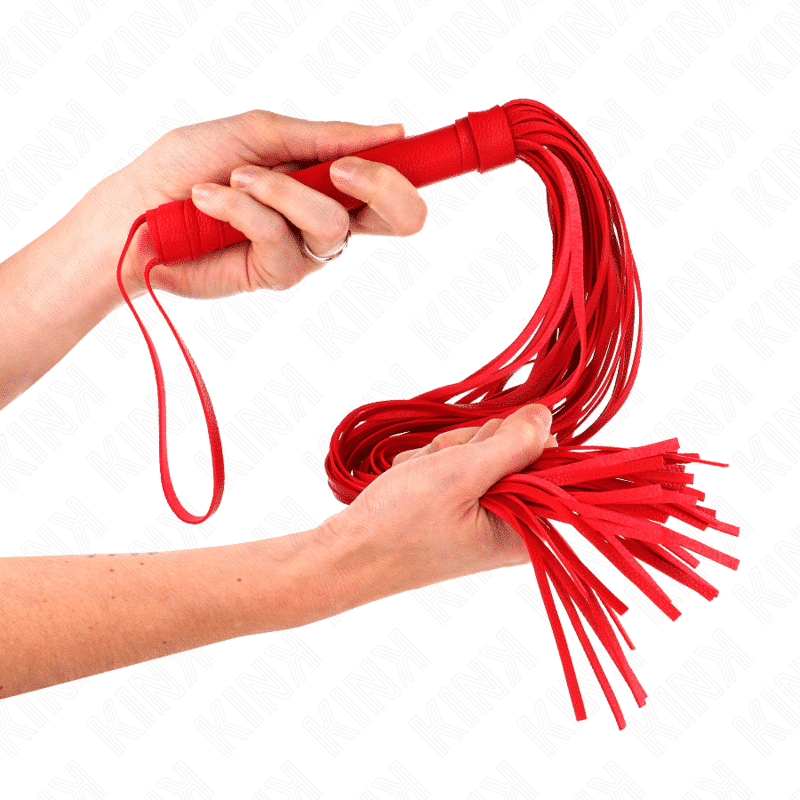 Kink Soft Red Whip 70cm PVC Flogger Kink Soft Red Whip 70cm PVC Flogger