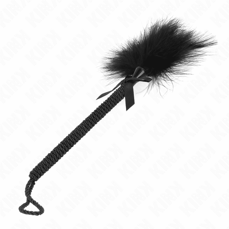 Kink Nylon Rope Flogger 25cm with Tickle Feathers Kink Nylon Rope Flogger 25cm with Tickle Feathers