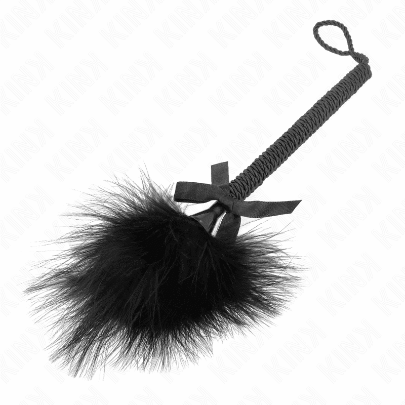 Kink Nylon Rope Flogger 25cm with Tickle Feathers Kink Nylon Rope Flogger 25cm with Tickle Feathers